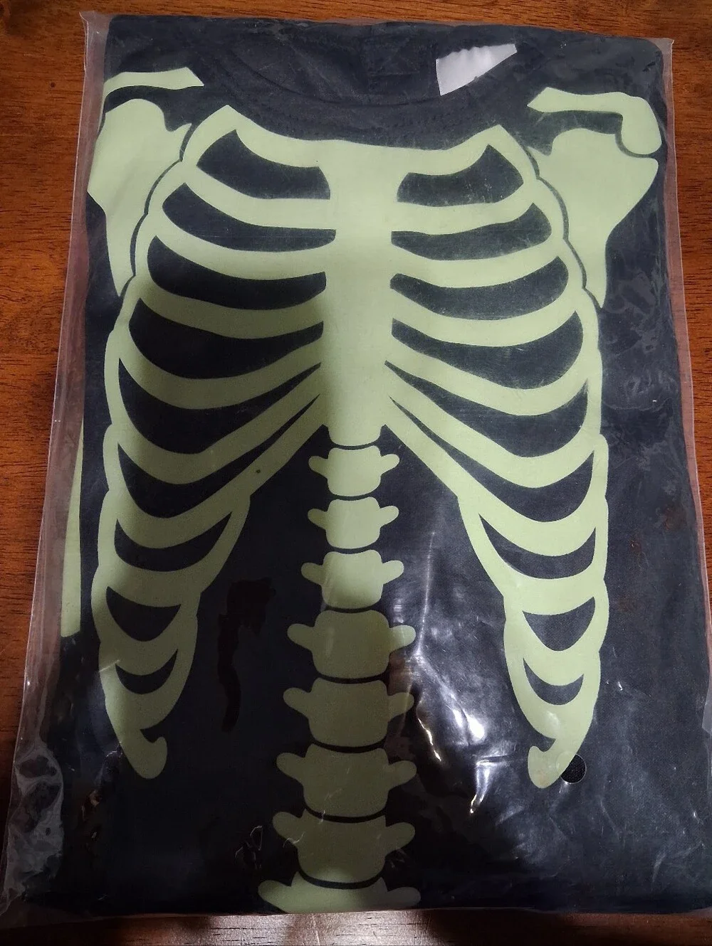 Kids Glow Skeleton Jumpsuit Costume - Black